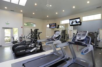 Gym with modern machines